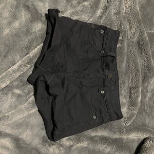 Black American Eagle jean shorts “shortie” - 0